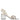 Nine West White Block Heeled Studded Wrap Strap Sandals Shoes