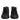 HIDE & JACK Black Leather Lace Up Mid Top Sneakers Shoes
