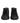 HIDE &amp; JACK Black Leather Lace Up Mid Top Sneakers Shoes