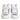 Chiara Ferragni White Silver High Top Women Sneakers Shoes