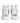 Chiara Ferragni White Silver High Top Women's Tennis Shoes