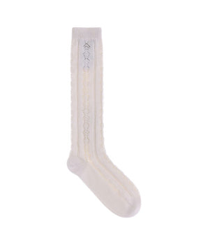 Valentino Garavani Cream Cotton Socks