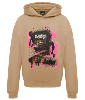 Comme Des Fuckdown Brown Cotton Men's Sweater