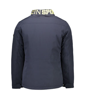Plein Sport Blue Polyester Men's Jacket
