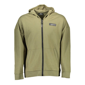 Plein Sport Green Cotton Sweater