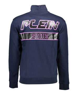 Plein Sport Blue Cotton Men Sweater