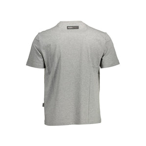 Plein Sport Gray Cotton T-Shirt