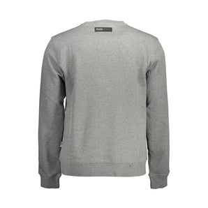 Plein Sport Gray Cotton Sweater
