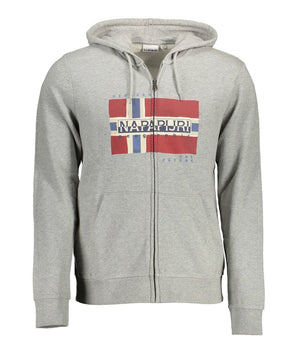 Napapijri Gray Cotton Men Sweater