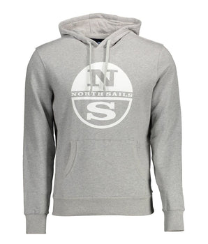 North Sails "Gray Cotton Men Sweatshirt"