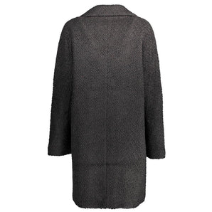 Desigual Black Polyester Jackets & Coat
