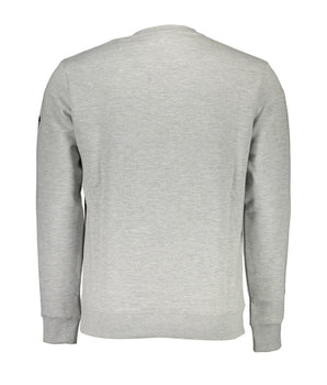 North Sails Gray Cotton Men Sweater