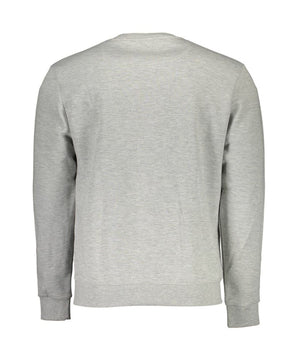 North Sails Gray Cotton Men Sweater