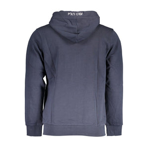 La Martina Blue Cotton Sweater