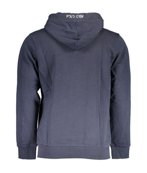 La Martina Blue Cotton Men Sweater