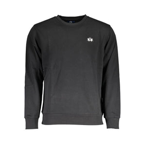 La Martina Black Cotton Sweater