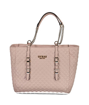 Guess Jeans Pink Polyethylene Handbag