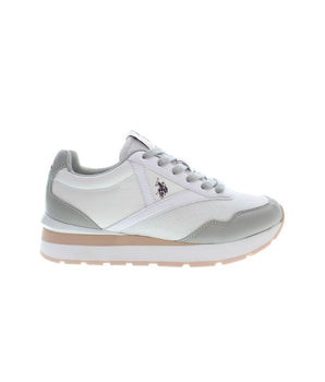 US POLO ASSN. White polyester sneakers