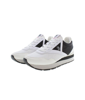 U.S. POLO ASSN. White Polyester Sneaker