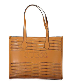 Guess Jeans Brown Polyethylene Handbag