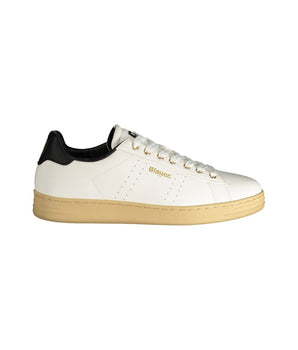 Blauer White Polyester Sneaker