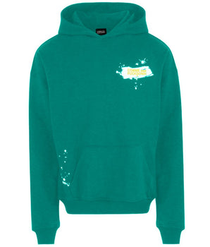 Comme Des Fuckdown Green Cotton Men Hoodie