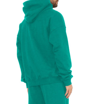Comme Des Fuckdown Green Cotton Men Hoodie