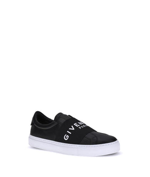 Givenchy Black Calf Leather Bos Taurus Low Top Sneakers