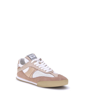 Chloé Beige Calf Leather Bos Taurus Low Top Sneakers