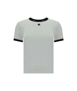 Courrèges White Cotton T-Shirt