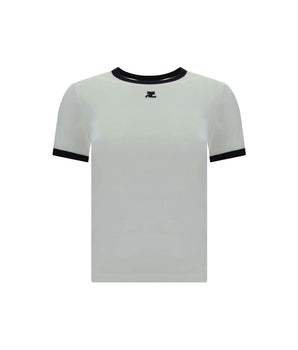 Courrèges White Cotton T-Shirt