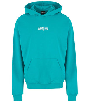 Comme Des Fuckdown Green Cotton Men Hoodie