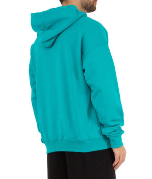Comme Des Fuckdown Green Cotton Men Hoodie