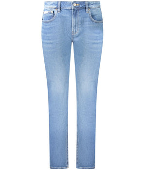 Calvin Klein Blue Cotton Women's Slim Jean