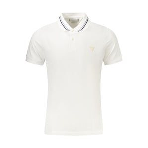Guess Jeans White Cotton Polo Shirt