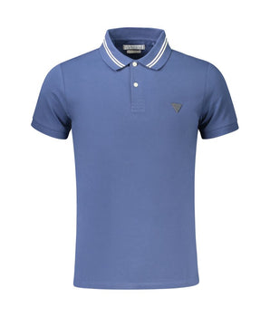 Guess Jeans Blue Cotton Polo Shirt