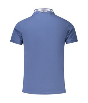 Guess Jeans Blue Cotton Polo Shirt
