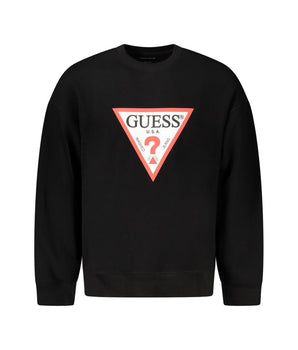 Guess Jeans Black Cotton Sweatshirt