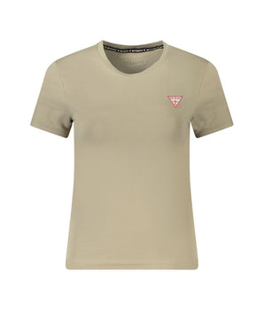 Guess Jeans Beige Cotton T-Shirt