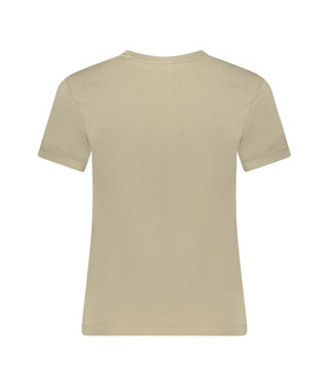 Guess Jeans Beige Cotton T-Shirt