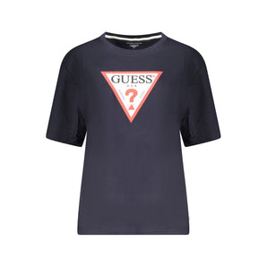 Guess Jeans Blue Cotton Tops & T-Shirt