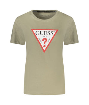 Guess Jeans Green Cotton T-Shirt