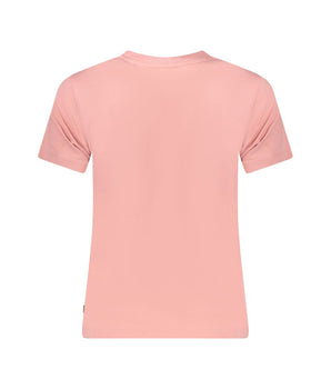 Guess Jeans Pink Cotton T-Shirt