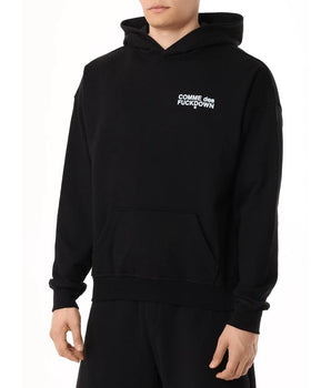 Comme Des Fuckdown Black Cotton Men Hoodie
