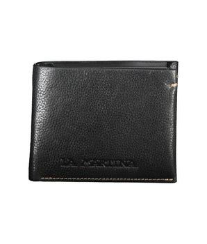 La Martina black leather wallet
