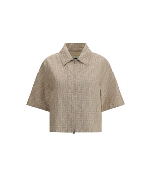 Fendi Beige Cotton Denim Jacket