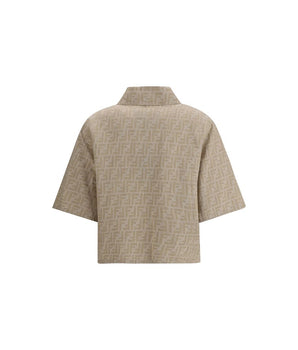 Fendi Beige Cotton Denim Jacket