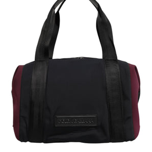 Dolce & Gabbana Black Maroon Hand Shoulder Duffel Travel Bag
