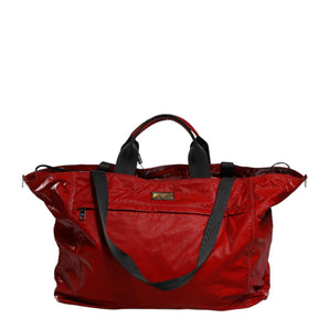 Dolce & Gabbana Red Nylon Hand Shoulder Duffel Travel Bag