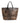 Dolce &amp; Gabbana Brown Leopard BEATRICE Leather Logo Plaque Tote Bag